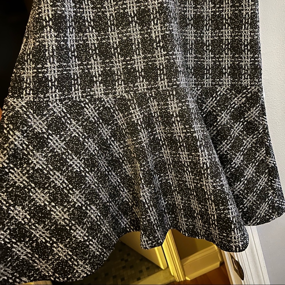 Loft Plaid Flared Shell Dress - Picture 5 of 5